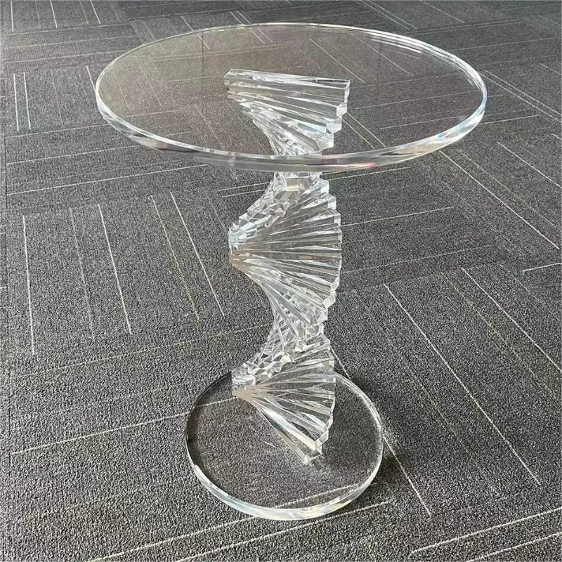 

Transparent Luxury Acrylic Furniture Customized Acrylic Round Coffee Table