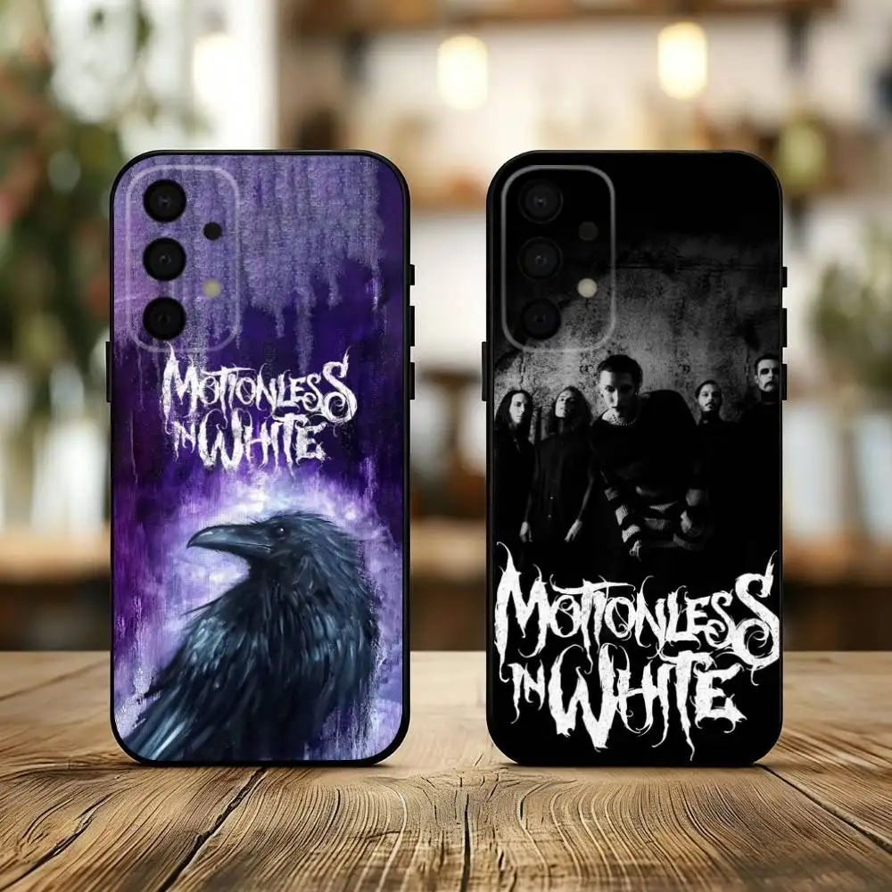

M-Motionless in W-White Band Phone Case For Samsung Galaxy A73,A72,A71,A70,A53,A52,A51,Others Soft Black Cover