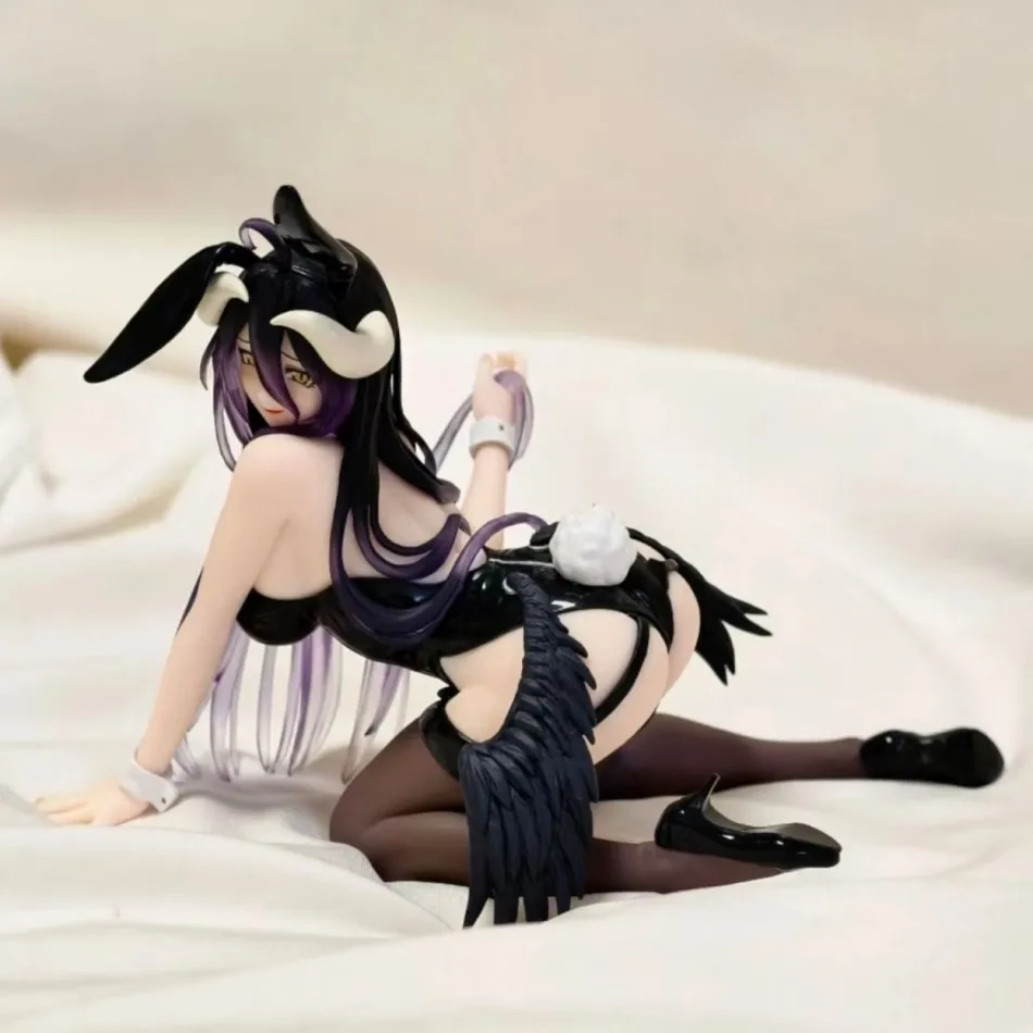 13CM Anime  Figure albedo Bunny Girl Kneeling Anime Model Toys Gifts Collection Decoration Ornaments PVC view 2