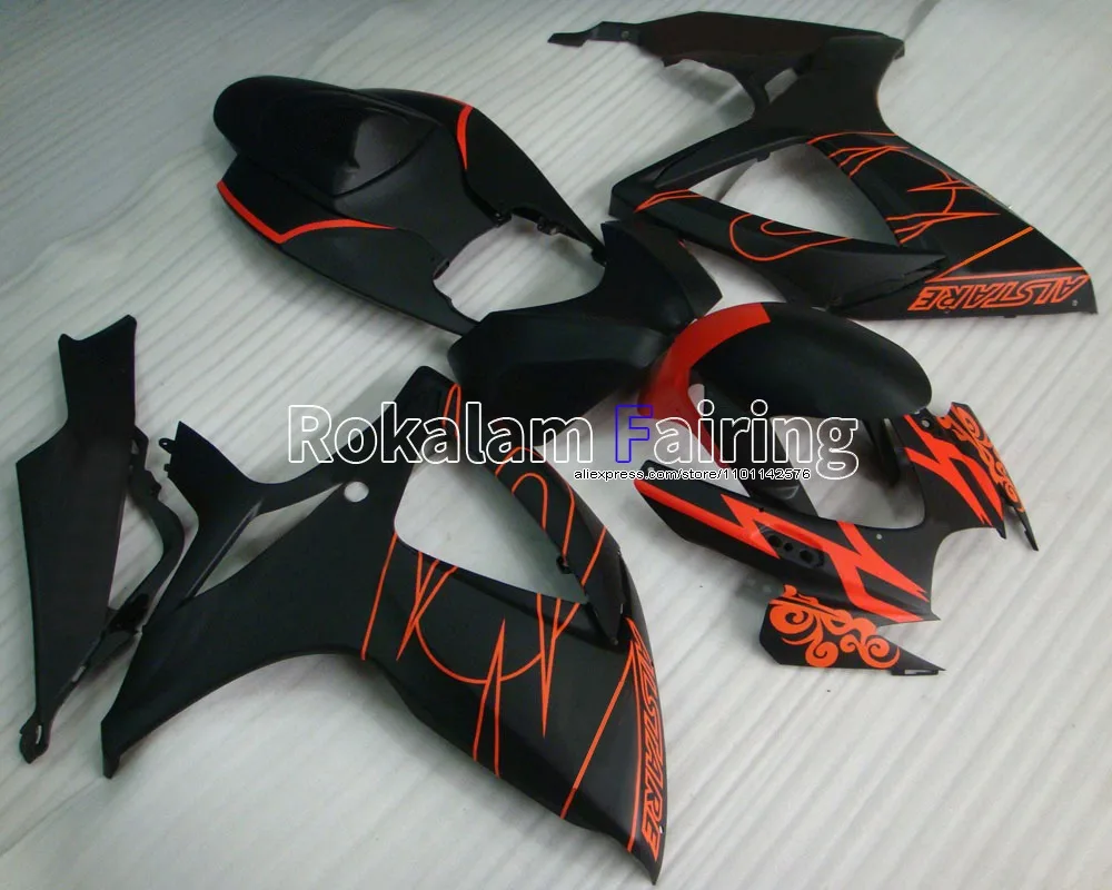 

Для Suzuki K6 2006 2007 GSXR600 GSXR750 GSXR600/750 06 07, матовый, черный, оранжевый, комплекты обтекателей для мотоциклов из АБС-пластика (литье под давлением)
