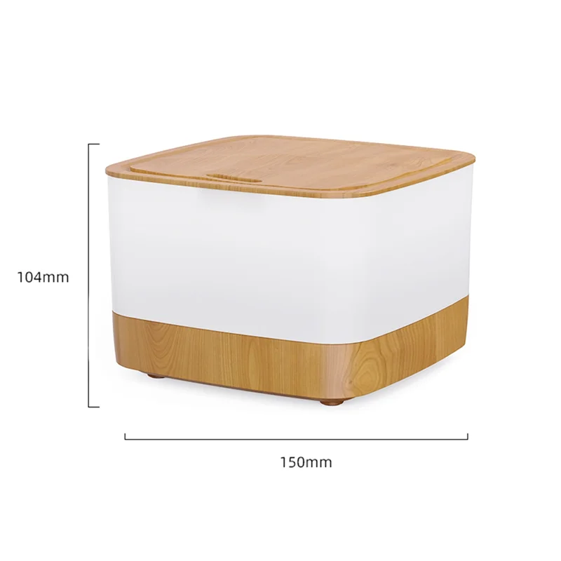 Well Made-Flame Humidifier Essential Oil Diffuser Air Humidifier With Remote Control 800Ml Aroma Diffuser 7-Color Night Light