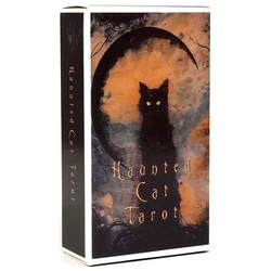 New 78pcs Cards Deck Haudted Cat Tarot Board Game Deck Fortune Telling Family Party Guide Versions Edition