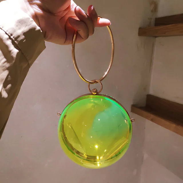 لطيف جميل مضحك حقيبة الذهب مخلب الكرة الحمراء على شكل مساء حقيبة السيدات حقيبة يد المرأة جولة الكتف حقيبة الزفاف