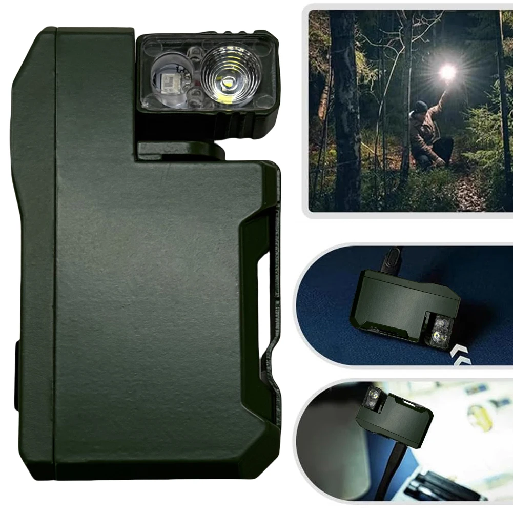 Rechargeable EDC Flashlight 400 Lumens Portable Flat Pocket Flashlight Magnetic Keychain Flashlight for Outdoor Home Emergencies