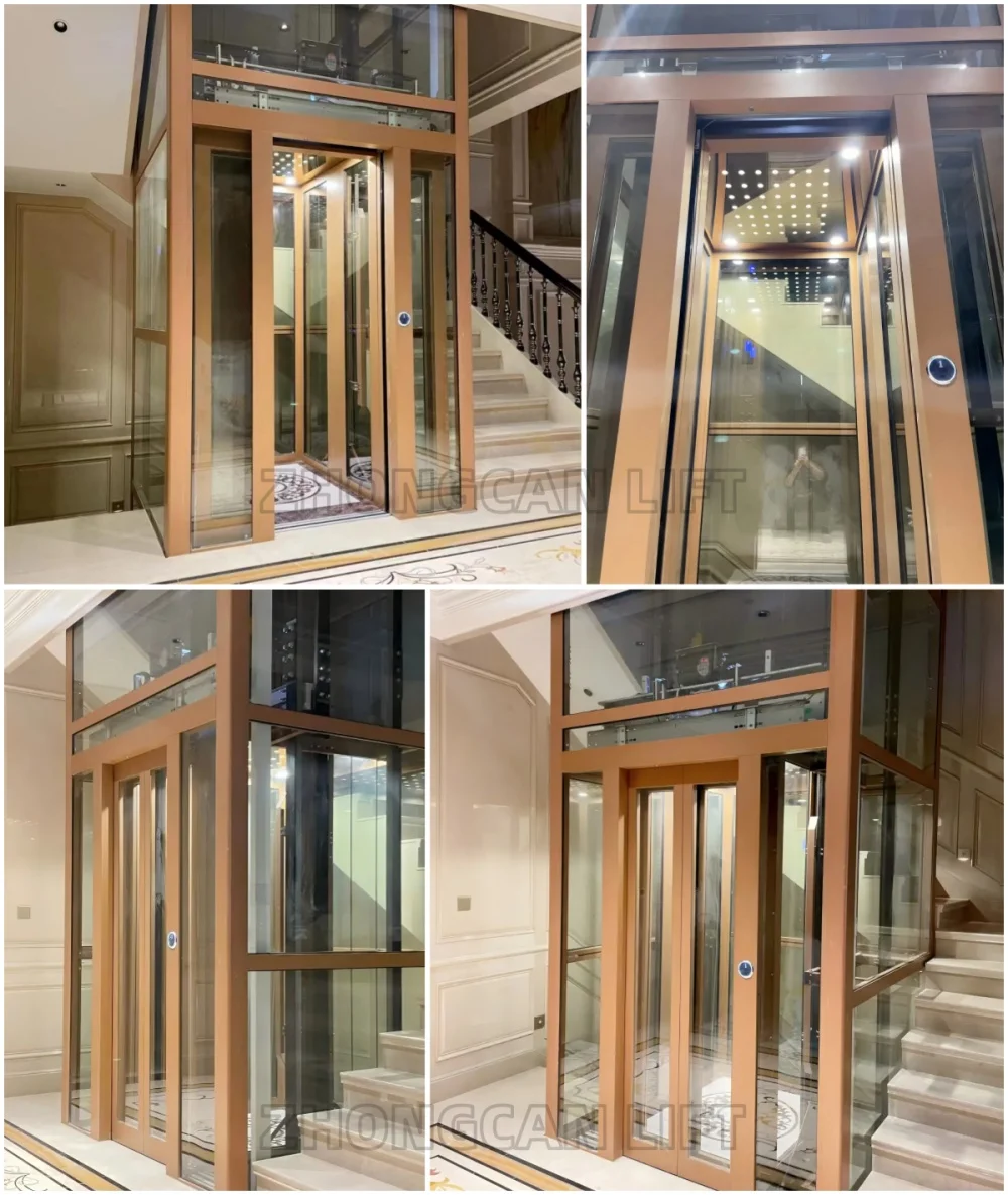 مصعد كهربائي منزلي تجاري 4-6 أشخاص 400 كجم 600 كجم