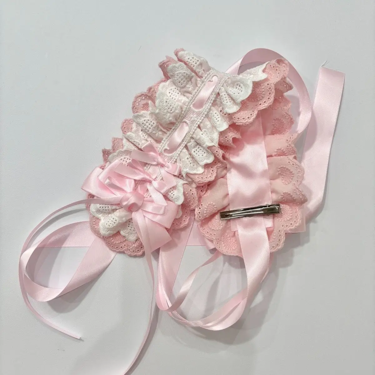 Subculture Lovely Gothic Lolita Japanese Hairband Lace Ruffled Headband Hair Hoop Hair Accessories Headdress
