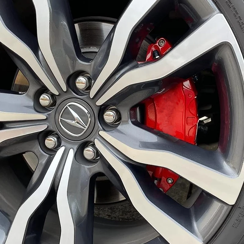 أغطية فرجار 2025 من الألومنيوم مناسبة لـ Acura ILX Integra MDX RDX TL TLX TSX Type S (2 أمامي + 2 خلفي) #3