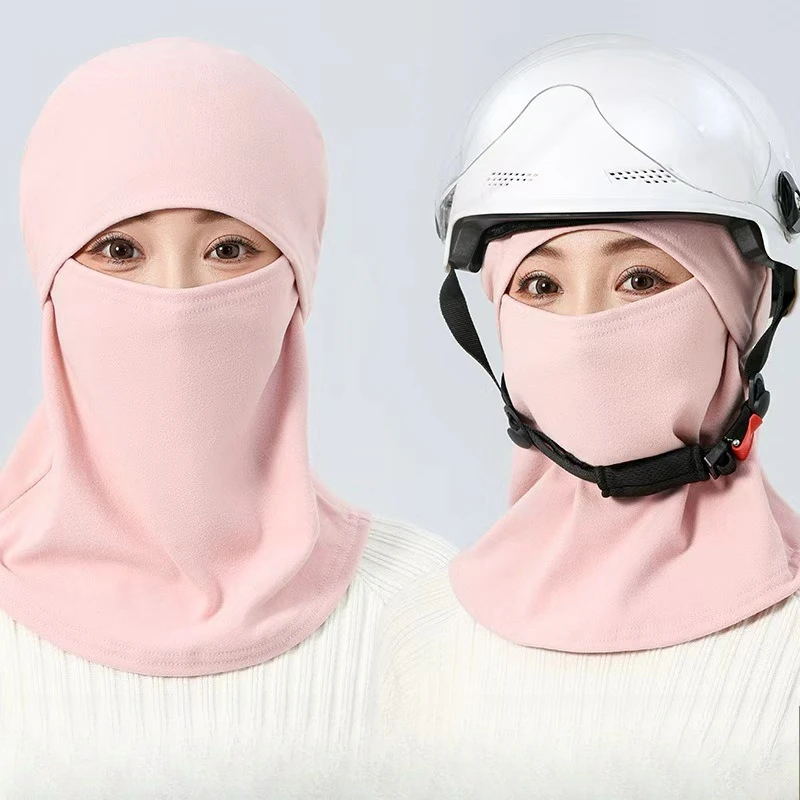 

Winter Motorcycle Face Mask - Windproof High-Elasticity Helmet Hood Cold Weather Ski Cycling Scarf Unisex Warm Outdoor Accessory