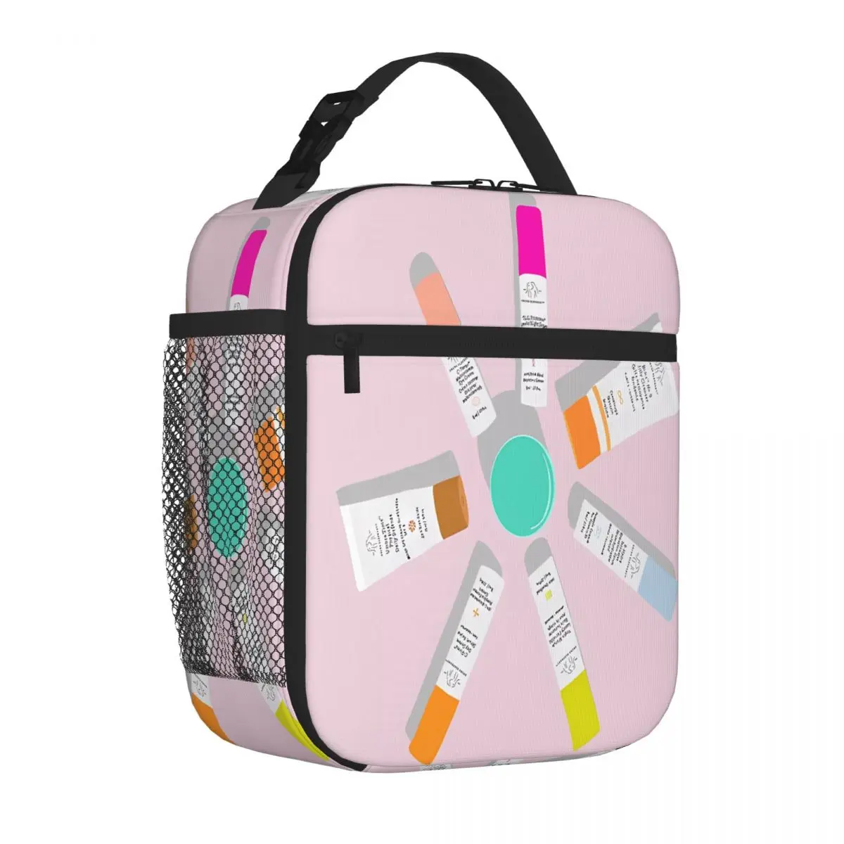 Bestselling Time For Drunk Elephant Quilted Compact Lunch Bag School Field Trip Food Tote Bag