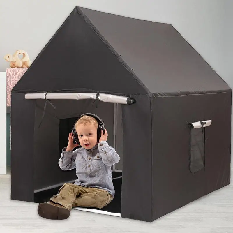 Kids Black out Tent for Sleeping Portable Indoor Sleep Tent Funny Children Playhouse Lightweight Sleep Pod for Home Travel