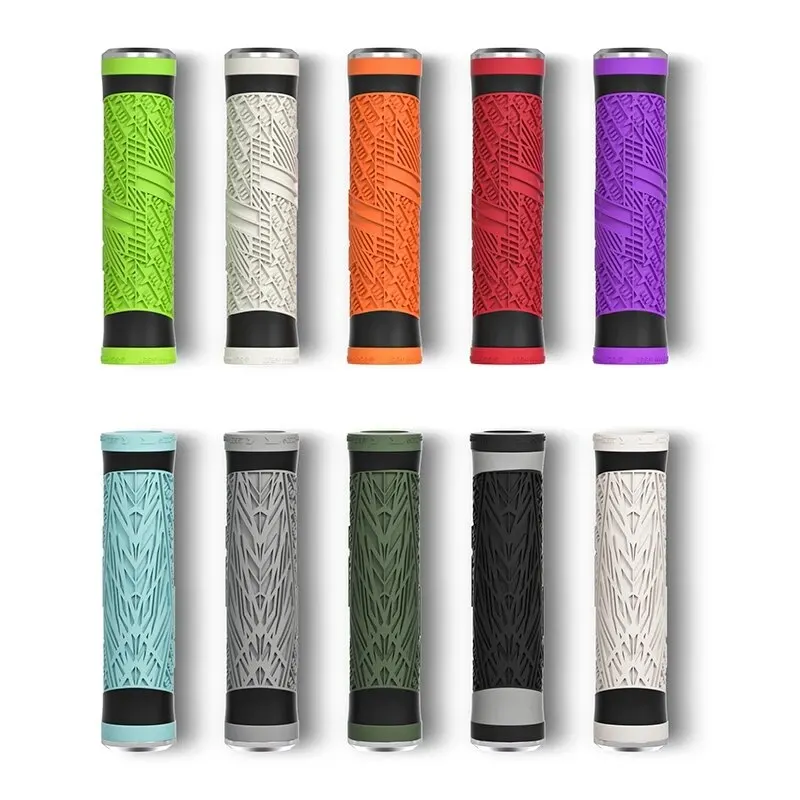 ENLEE Mtb Bike Grips Handle Flat Handlebar Bicycle Silicone Mountain Bicycle Handlebar Covers Soft Ultralight Grips Accessories