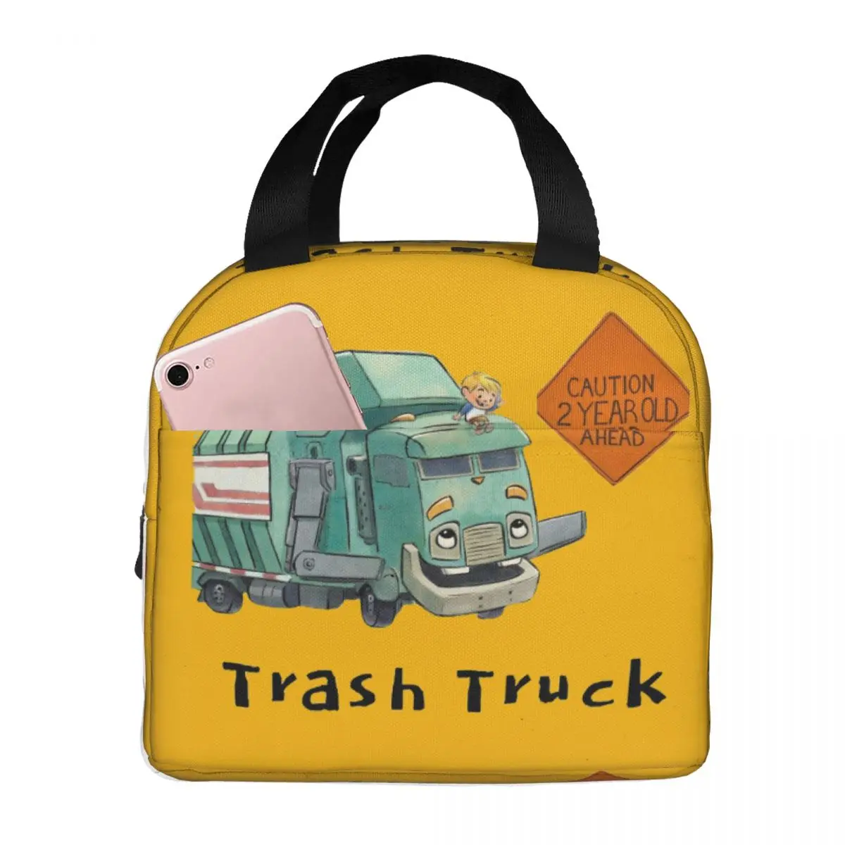 Trash Truck Cartoon Netflix Lunch Bags Insulated Bento Box Waterproof Lunch Tote Resuable Picnic Bags Cooler Thermal Bag Woman