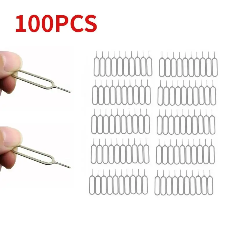 1/50/100PCS Anti-verloren Kaart Pin Voor IPhone Xiaomi Samsung Huawei Universele Sim-kaart Remover Lade om De Sim-kaart Uitwerpen Gereedschap