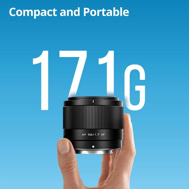 كاميرا Viltrox 56mm F1.7 ذات تركيز ثابت XF/Z بدون مرآة مع مقربة متوسطة وفتحة كبيرة للصورة التلقائية