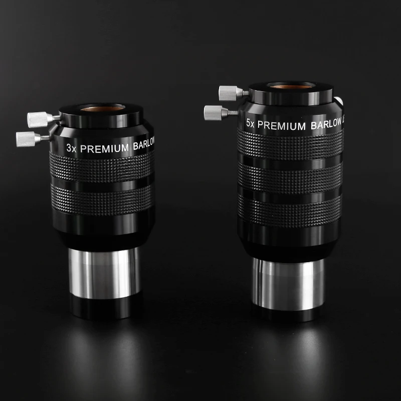 Professional 2Inch Premium Super Apochromatis 4-Element 5X/3X Barlow Lens Focal Extender（2"/1.25''）