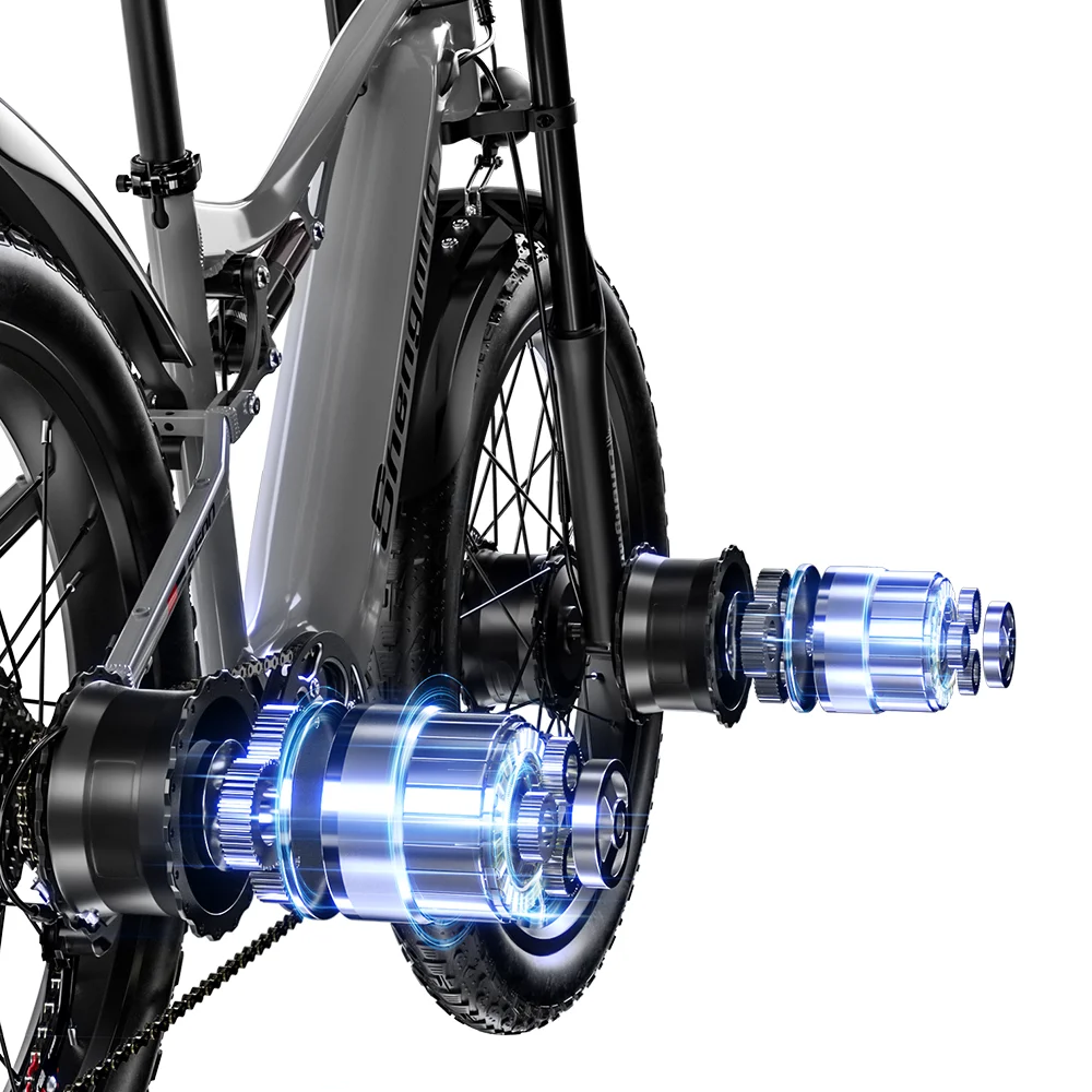 Shengmilo S600 Offroad-Elektrofahrrad 48V17,5AH Akku 2000W Motor 50KM/H Mountain E-Bike EU-Lagerbestand