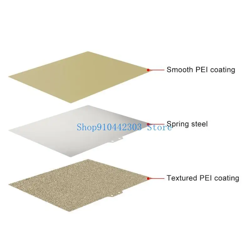 

652F High Heat Resistant PEI Printing Surface Spring Steel Plate 2 Sides Smooth for 3D Printer X-plus 270x200mm