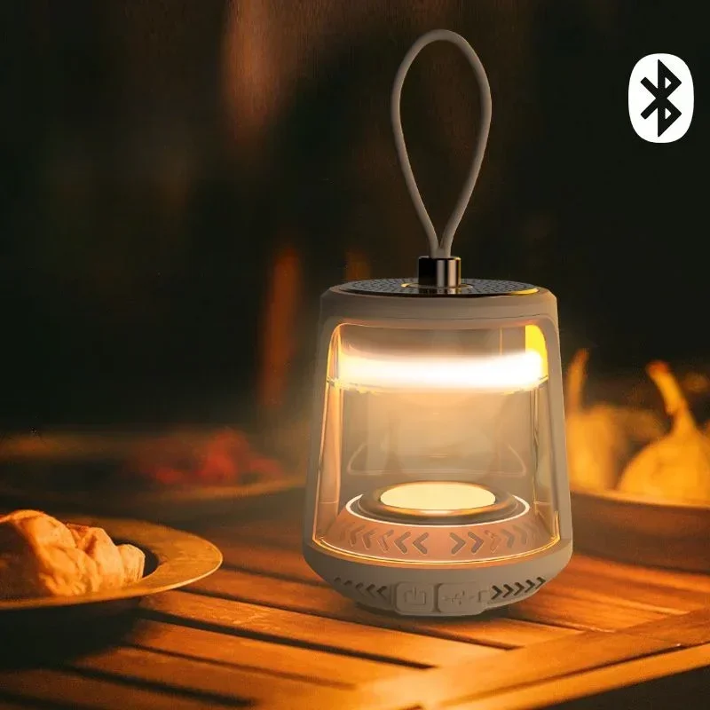 

Outdoor Camping Lamp Ultra-long Endurance Hanging Tent Light Atmosphere Lighting Camping Lamp Charging Bluetooth Audio Light New