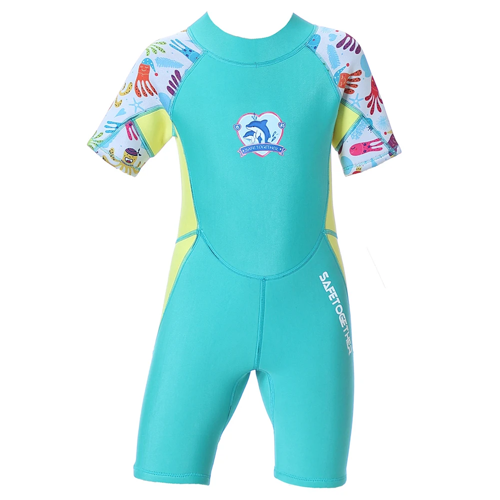 Girls Wetsuit,Boys Diving Suits,Thick Warm 2.5mm Neoprene,Anti-UV Children's Thermal Surfing Suits,Swimming Scuba Jellyfish Wear