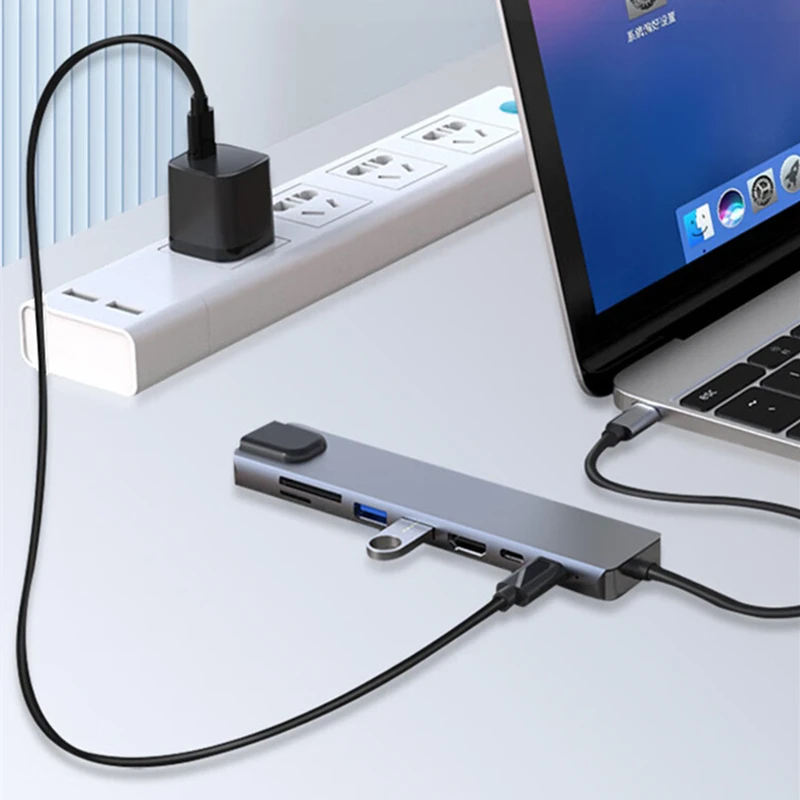 USB Type-C to-イーサネットハブ,4K HDMI互換,USB 3.0, 2.0,Macbook,iPad, iPhone 15, Samsung s22,dex,Xiaomi 12, TV, PS5