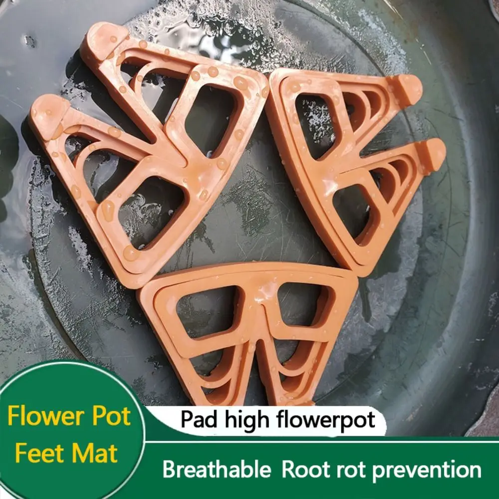 Double Headed Flower Pot Feet Mat Breathable Prevent Water Accumulation Plant Pot Feet Prevent Moisture Durable Pot Risers Pad