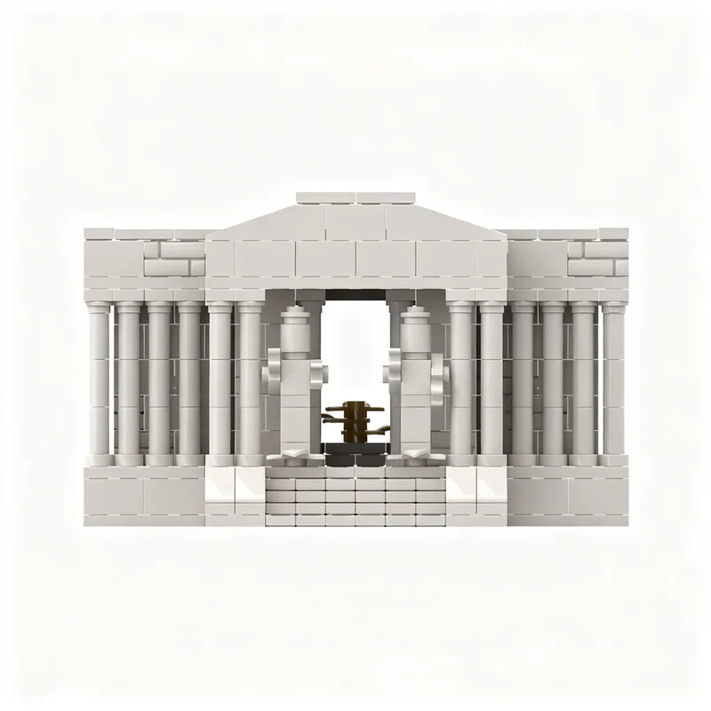 731pcs MOC Architecture Virgo Temple - Seiya Model Building Blocks Architecture Toys Christmas Gifts Birthday Idea Craft Brick