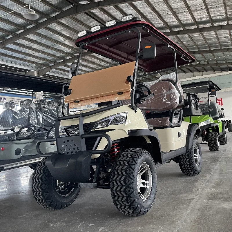 

2025 New Model 2 4 6 8 Seater 5000W Electric Multi-Purpose Vehicle Car Club Golf Cart Off-Road Hunting Vehicle