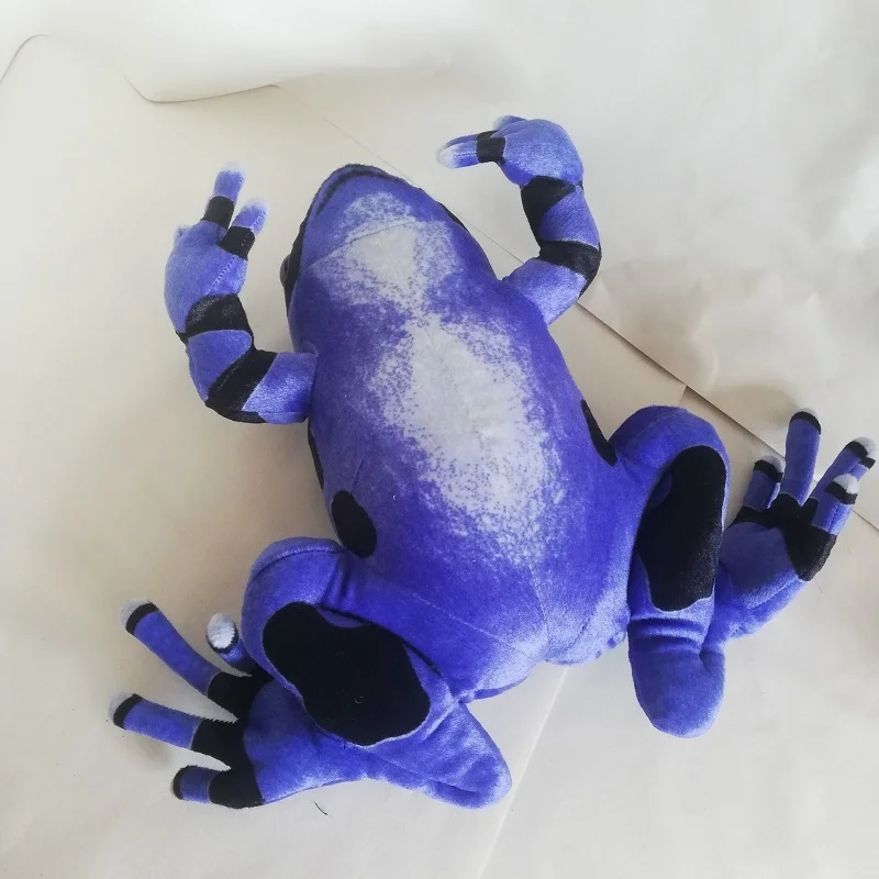 Large 40cm Cute Blue Frog Plush Toy Simulation Frog Soft Doll Boys And Girls Toys Birthday Xmas Gift s0587