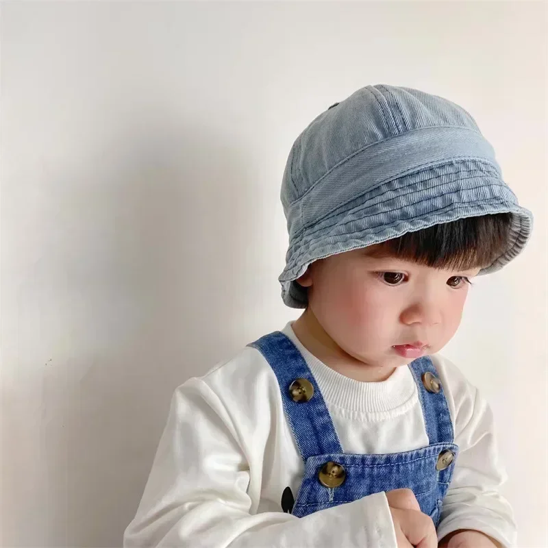 Mode Cowboy Emmer Hoed Zachte Jongens Meisjes Zonnehoed Kinderen Panama Strandpet Kinderen Visser Caps Opvouwbare Emmer Zonnescherm Hoeden