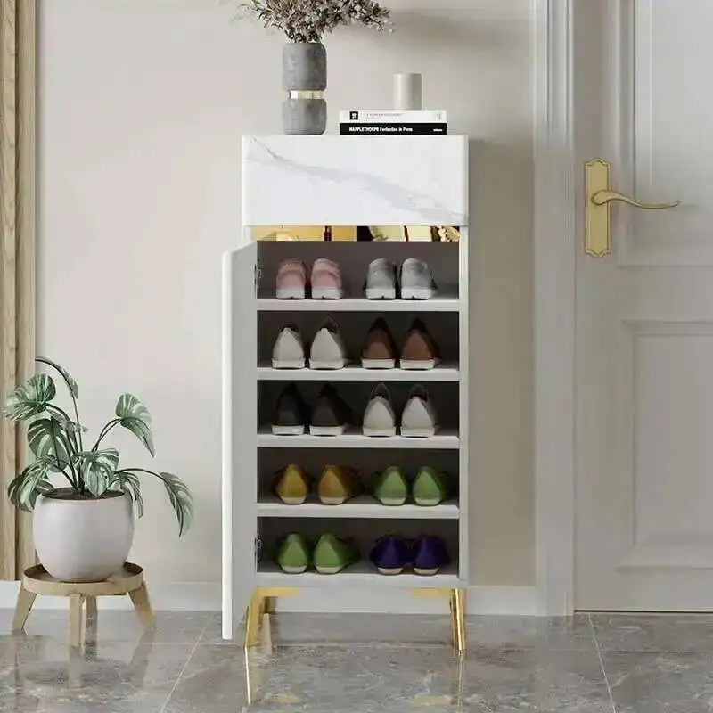 

Organizer Modern Simplicity Entryway Shoe Doors Cabinet Gray Nordic Designer Shoe Rack Space Saving Zapateros Home Furniture