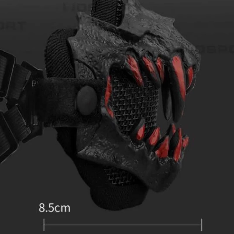 Outdoor Dental Mask Double Layer Steel Wire Half Face High Breathable Protective Tactical Mask