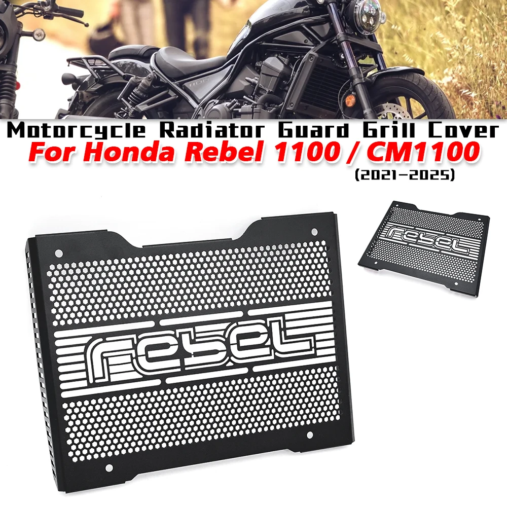 

Motorcycle Rddiator Guard Grill Cover For Honda Rebel 1100 CM1100 2021-2025 Radiator Grill Protection Cover Fit on CM1100 2024