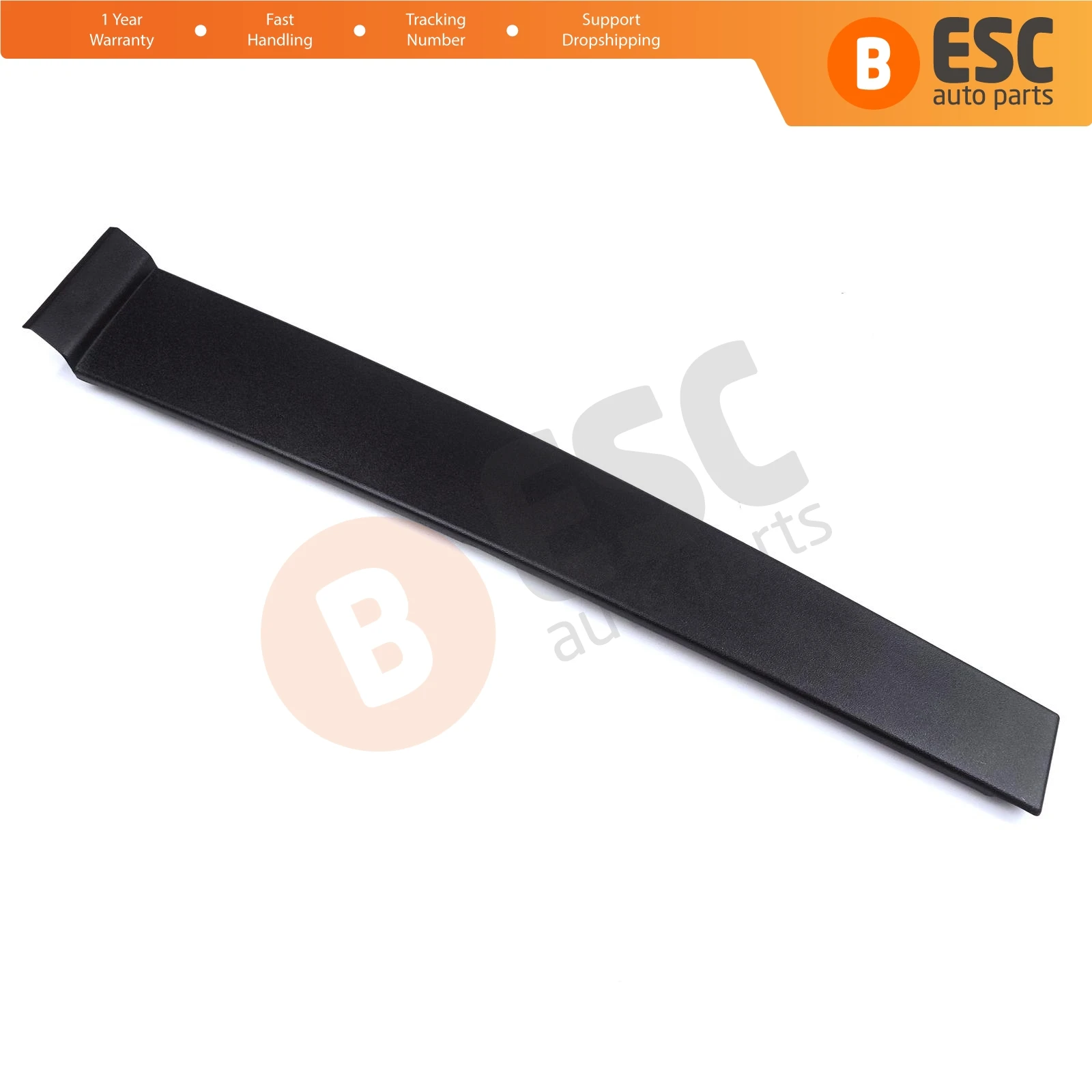 

ESC EDP873 Rear LEFT Door Pillar Frame Trim Moulding 2S61A25459AN, 1473676 With Sponge and Snap Ring Clips for Ford Fiesta 5