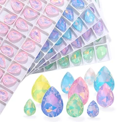 Drop Rhinestone Pointback Glass Gems Nail Art Crystal Accessories Diamond Glue On Nail Crafts Stones DIY Fancy Jewelry Making
