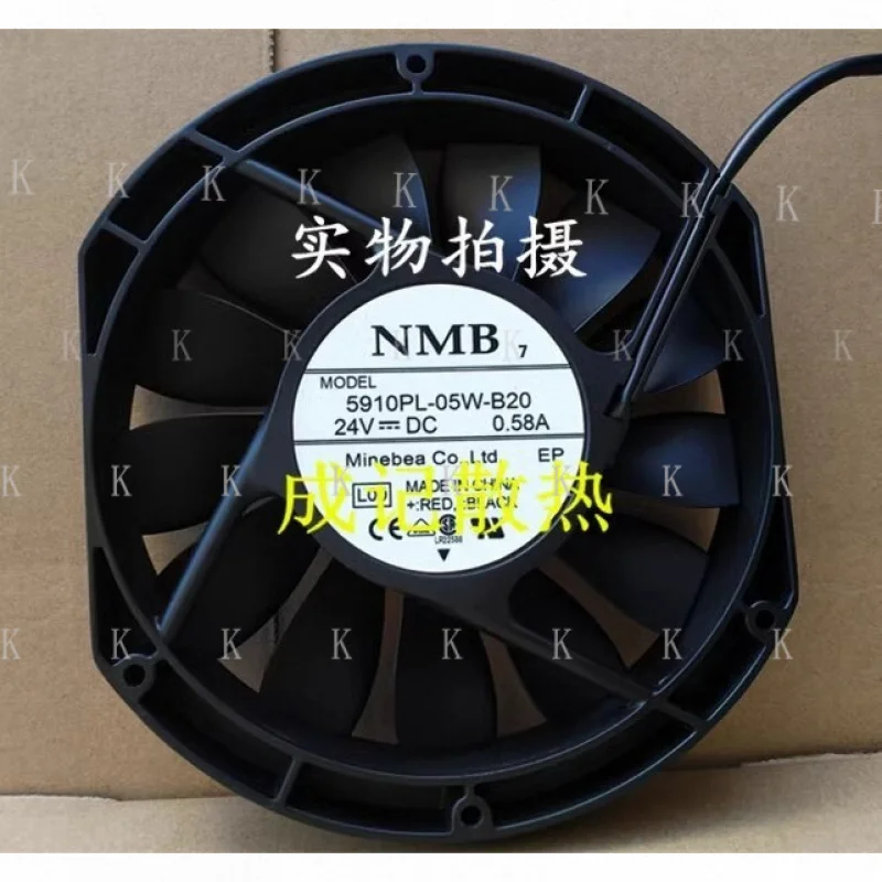 C  FOR NMB 5910PL-05W-B20 24VDC 0.58A 2-Wire Cooling Fan