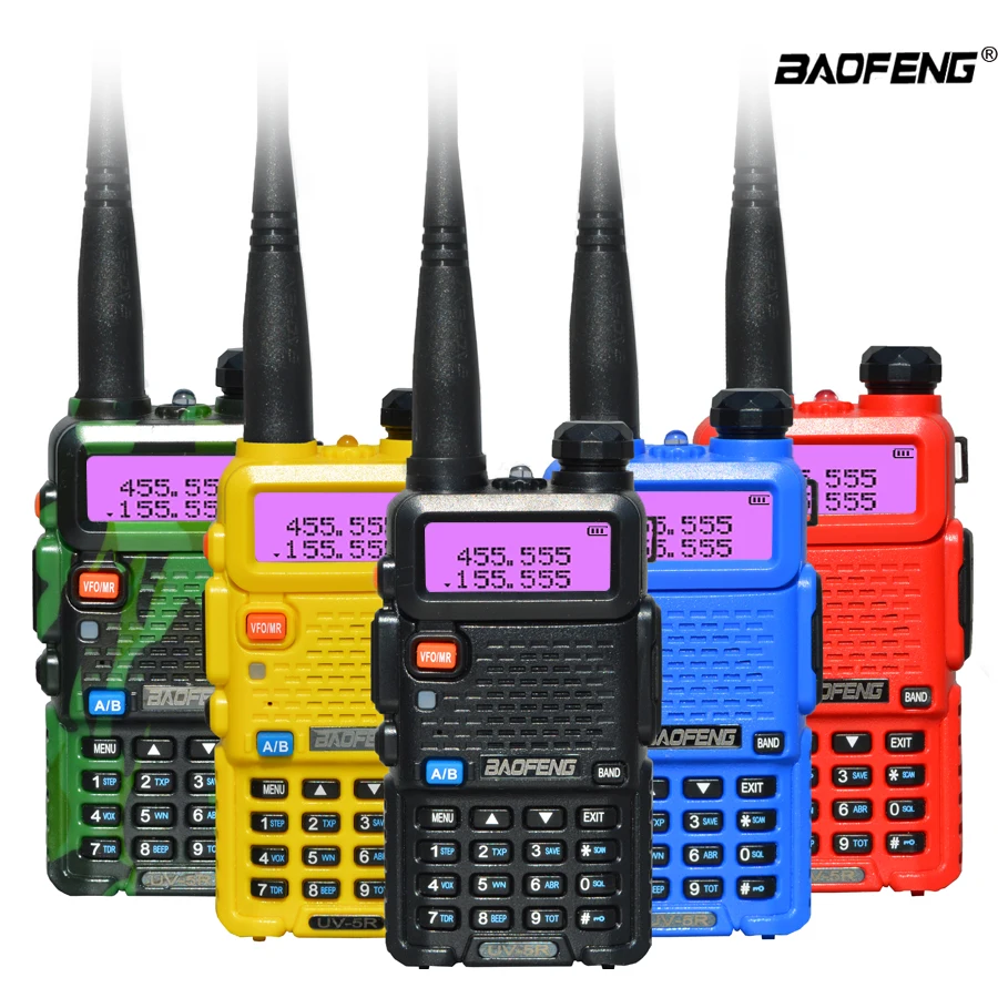Baofeng اسلكية تخاطب UV-5R ثنائي النطاق الأشعة فوق البنفسجية اتجاهين الهواة هام CB راديو 5 واط VHF/UHF FM جهاز الإرسال والاستقبال المحمول التواصل UV5R #1