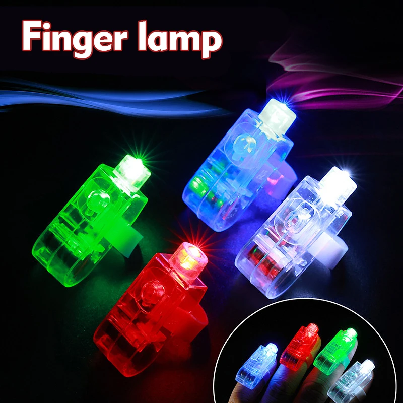 

LED Flash Finger Light Kids Dazzling Light Ring Flash Toys Birthday Party Concert Lamp Soccer Party Favors back to school gifts