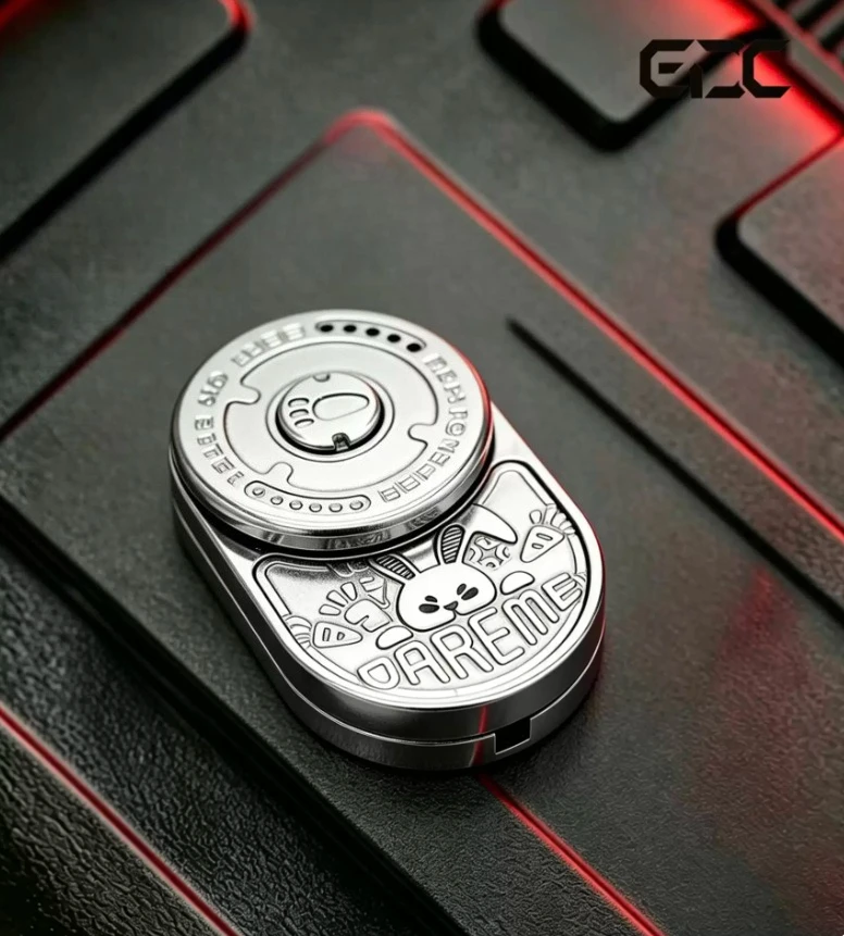 EDC Rabbit MIX Push Card Rhythm  Mechanical Ratchet EDC Decompression Toy Tide Play Fingertip Gyro Gifts For adults