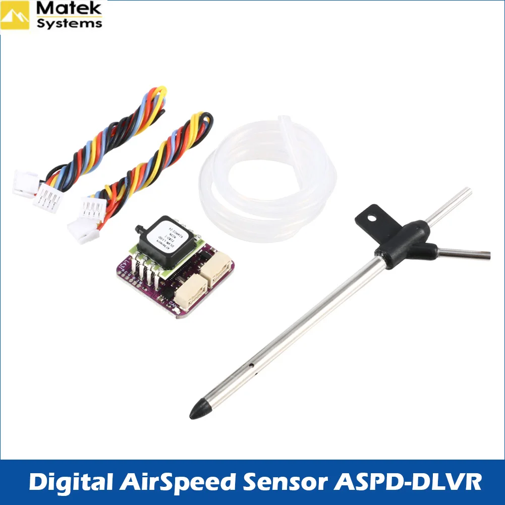 Matek Digital Airspeed Sensor AS-DLVR-I2C, All Sensors DLVR-L10D 4-5.5V 5mA I2C for ArduPilot RC Fixed-Wing Multirotor DIY