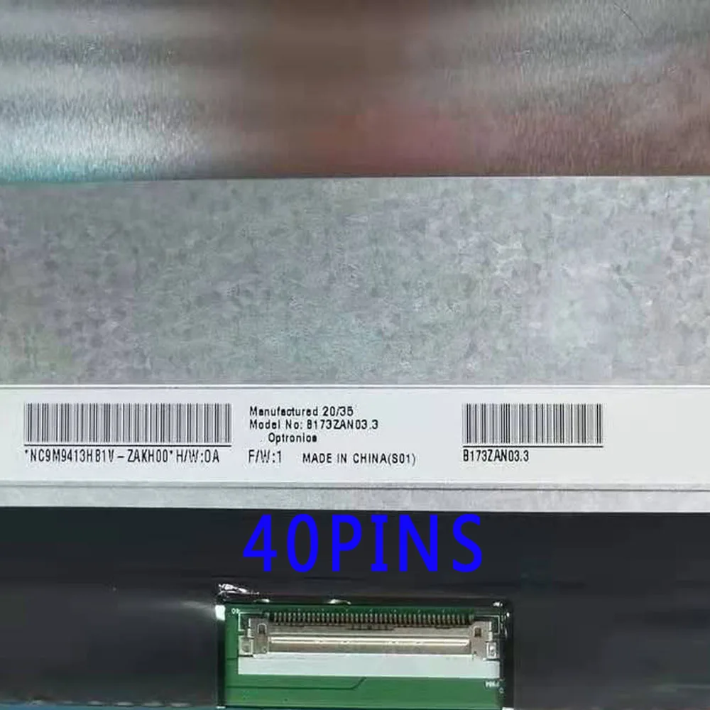 B173ZAN03.3 B173ZAN03 3 17.3 بوصة 4K UHD شاشة LCD مصفوفة 3840x2160 عرض 120HZ EDP 40pins 100% Adobe RGB شاشة لاب توب LCD