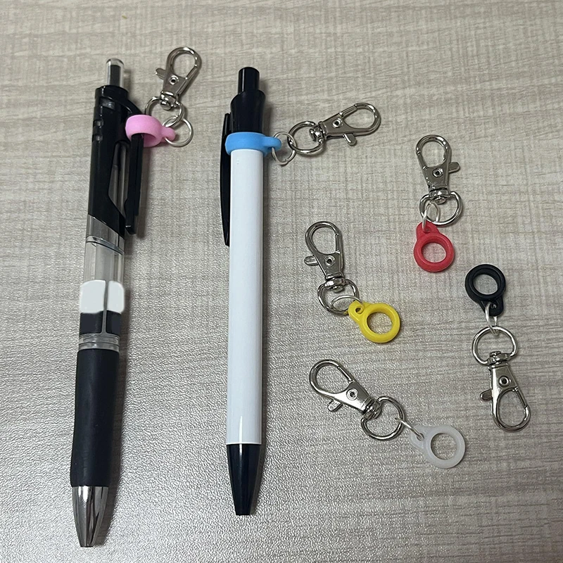 Portalápices de Metal de 6 piezas con Clips, bolsillo y carrete de insignia, convertidor de bolígrafo de enfermera Compatible con cierre de langosta para trabajadores carpinteros