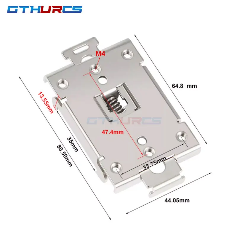 Single phase SSR 35MM DIN rail fixed solid state relay clip clamp 1pcs Mounting Fixed Buckle Snap