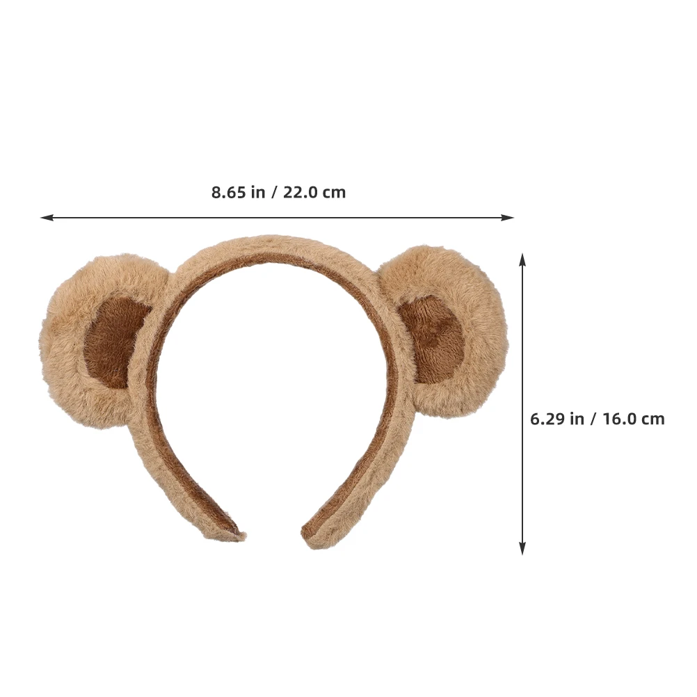 

3pcs Hair Hoop Animal Bear Ears Headwear Furry Headband Cute Headpiece Anime Fancy Dress Kawaii Cosplay Accessories