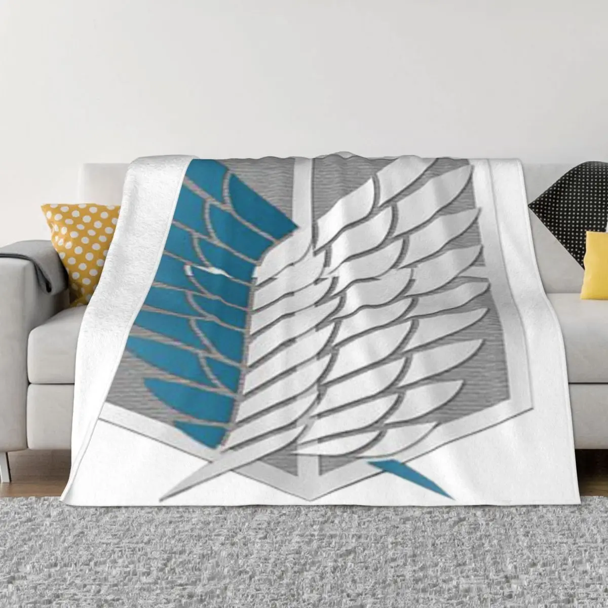 Shingeki No Kyojin 1025 Anime Bed Blankets Blankets & Throws Throw Blanket