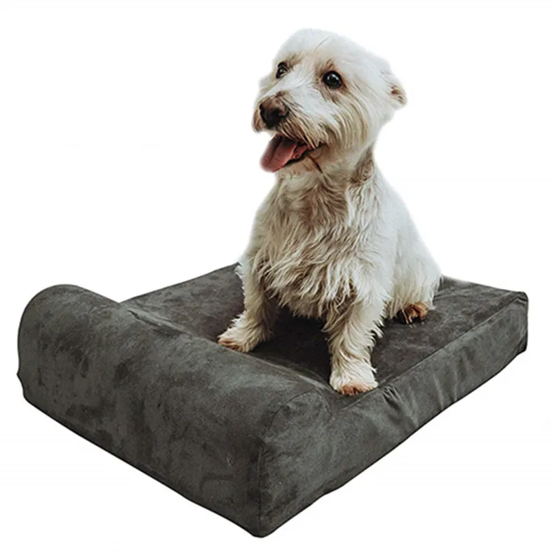 

7" Pillow Top Orthopedic Dog Bed for Large and Extra Large Breed Dogs (Headrest Edition)