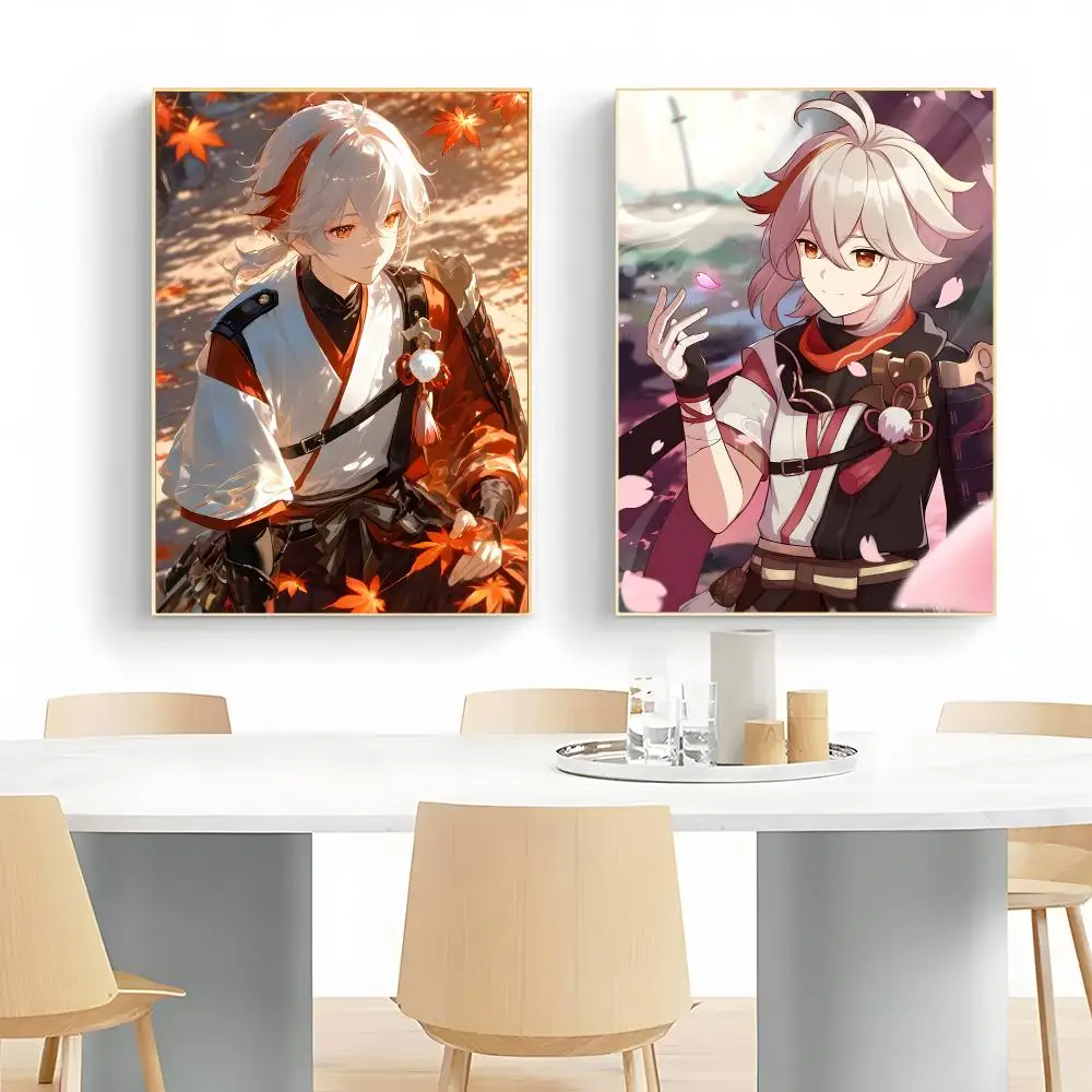 Genshin Impact Kaedehara Kazuha Poster Wall Art Print Decorative Mural Home Decor Gift Unframed