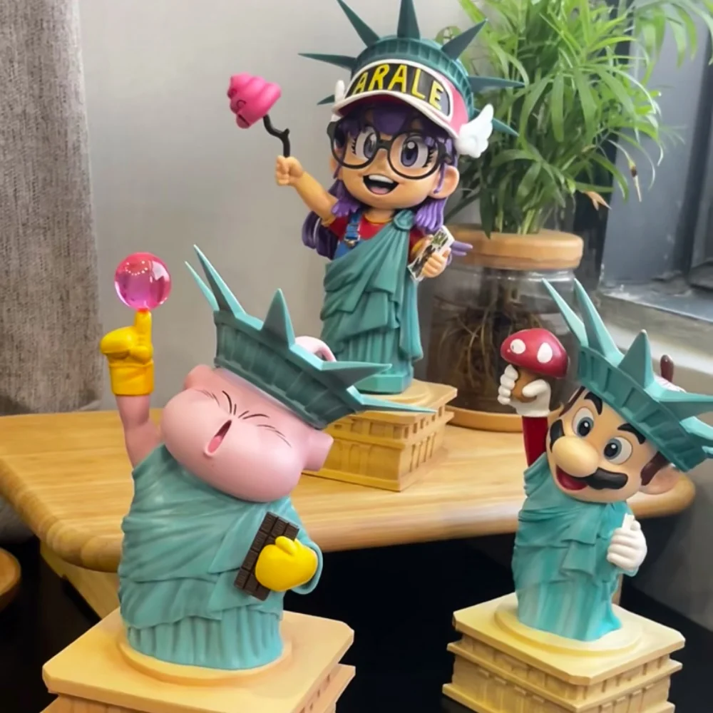 

New Hot Dr. Slump Arale Fortune Cat 17cm Good Luck Cute Figurine Kawaii Doll Desktop Decoration Gift Toy