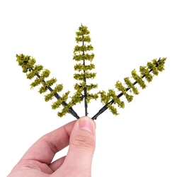 10pcs Height 8.5cm-9cm Miniature Trees Model Plastic Plant DIY Railway Train Layout Architecture Building Landscape for Diorama
