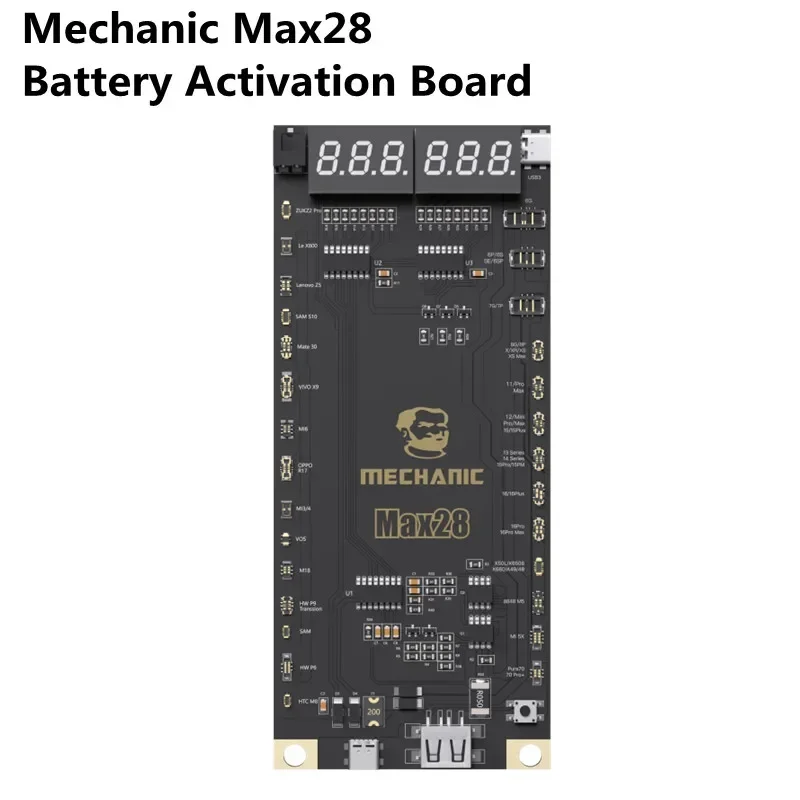 MECHANIC MAX28 Battery One-click Activation Detection Board for IP 6-16ProMax Android Series Circuit Board Fast Charging Tester