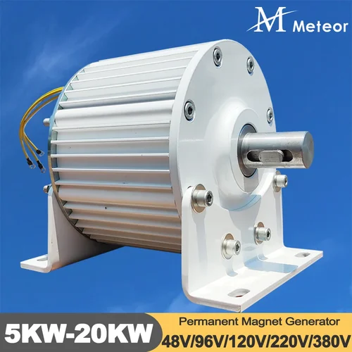 전기 발전기, 영구 자석 발전기, 베이스 포함 수력 터빈, 공장, 낮은 RPM 발전기, 5KW, 10KW, 48V, 96V, 120V, 220V